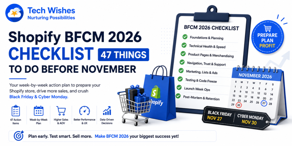 Shopify BFCM 2026 Checklist