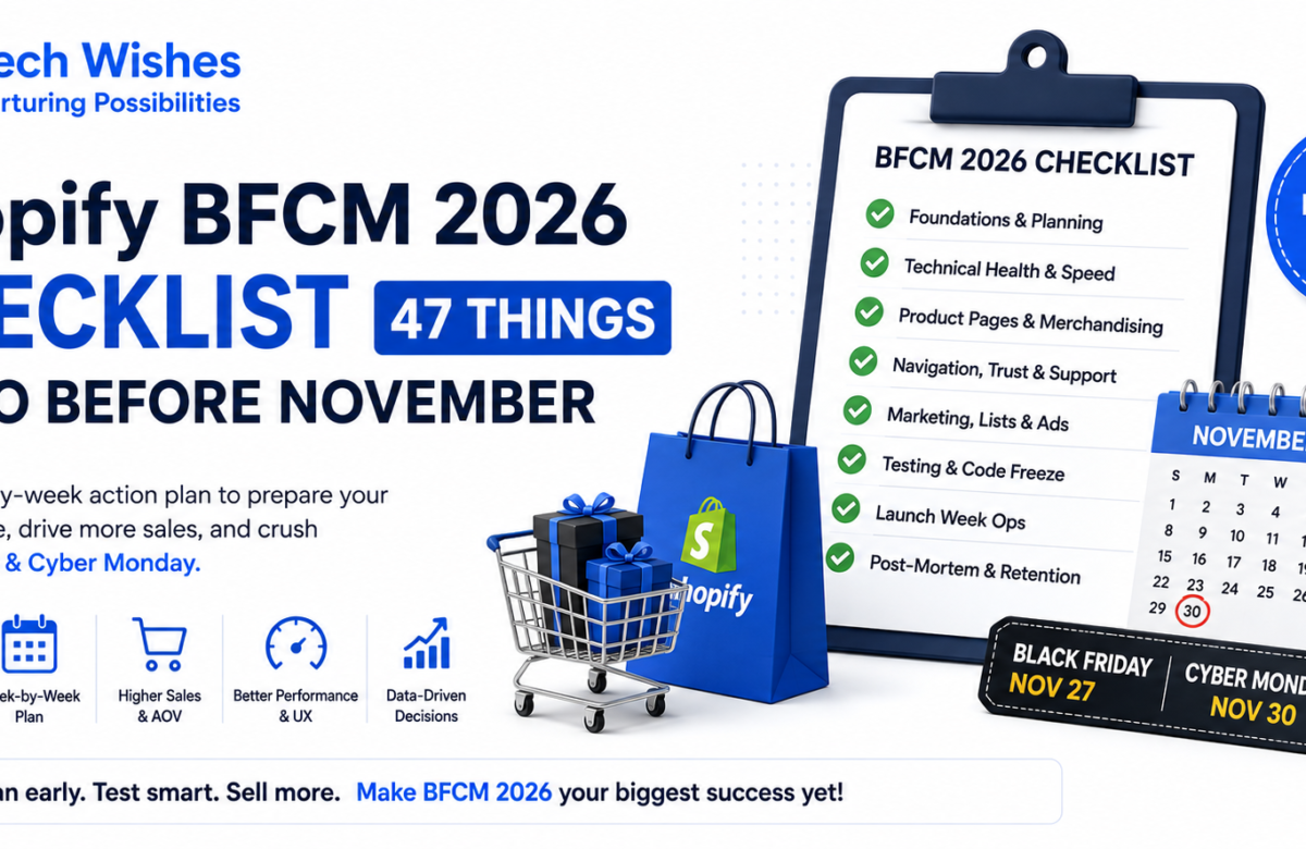 Shopify BFCM 2026 Checklist — 47 Things to Do Before November
